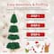 Costway 8ft. Unlit Green Pine Artificial Indoor/Outdoor Christmas Tree with Stand